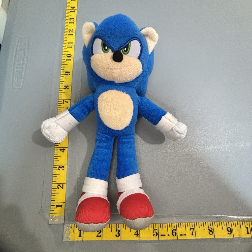 Sonic The Hedgehog 2 The Movie 12" Inch Soft Plush Toy Collectible Clean Blue - Picture 3 of 10